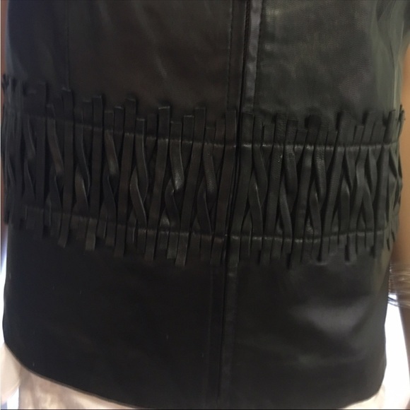 Designer 100% Lamb Leather Black Vest in Like New Condition Size 10 - Picture 5 of 8